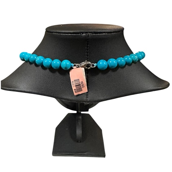 NWT Elegant Turquoise/blue Beaded Necklace - Picture 3 of 3